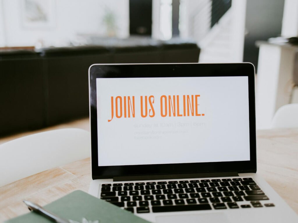 join us online