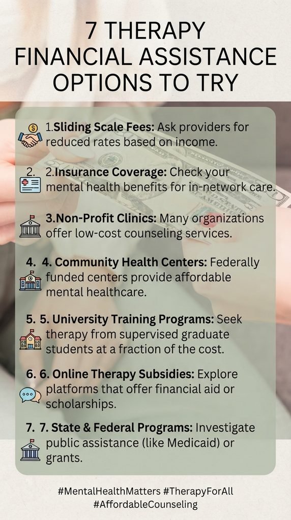 7 Therapy Financial Assistance Options to Try quick how to find money tor therapy