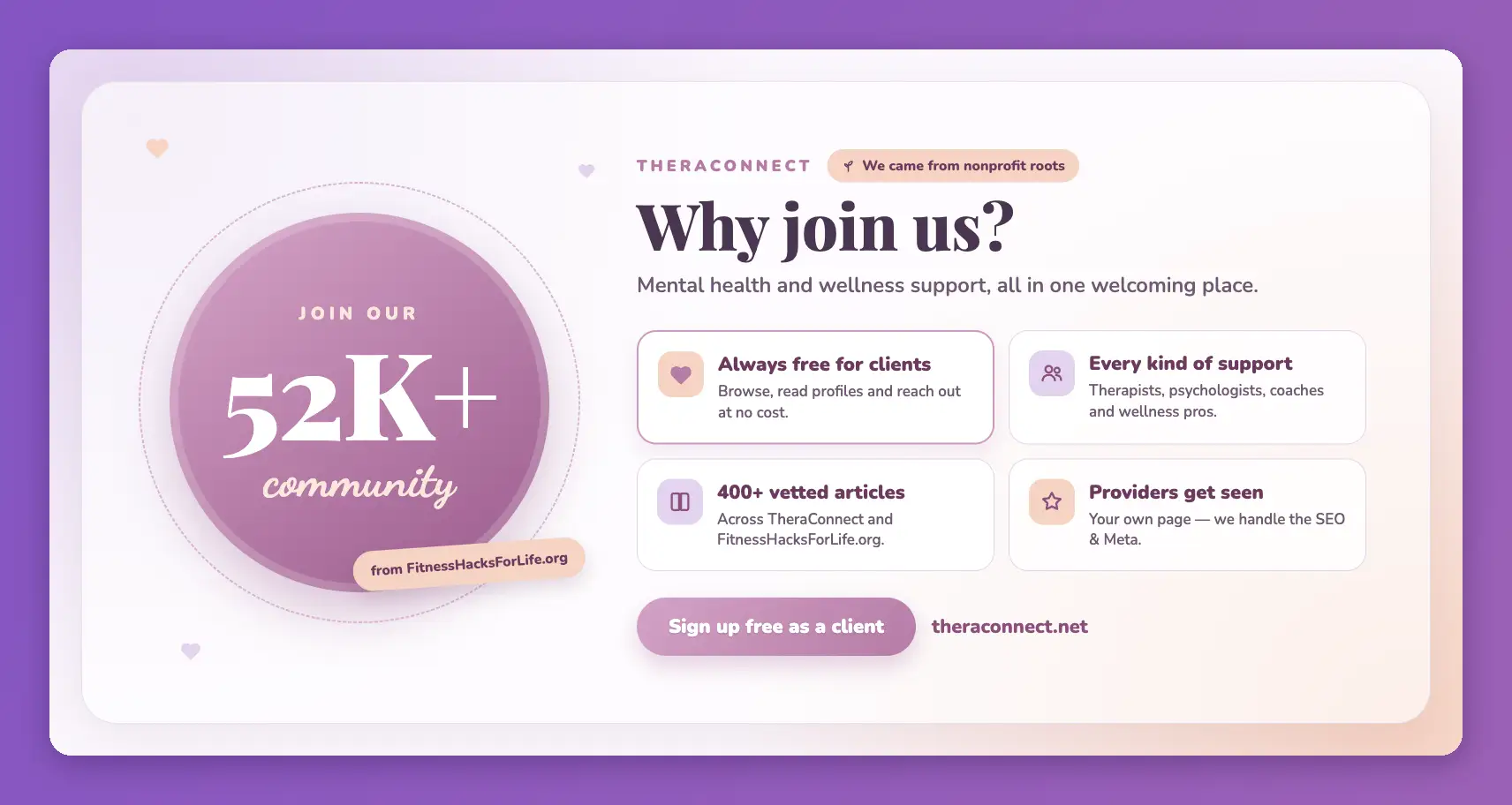 Find A Therapist Online Why join TheraConnect
