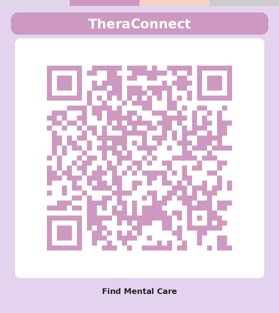 QR code: Find Mental Care on TheraConnect