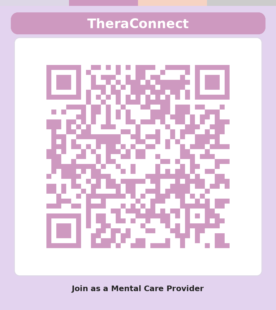 QR code: Join TheraConnect as a Mental Care Provider
