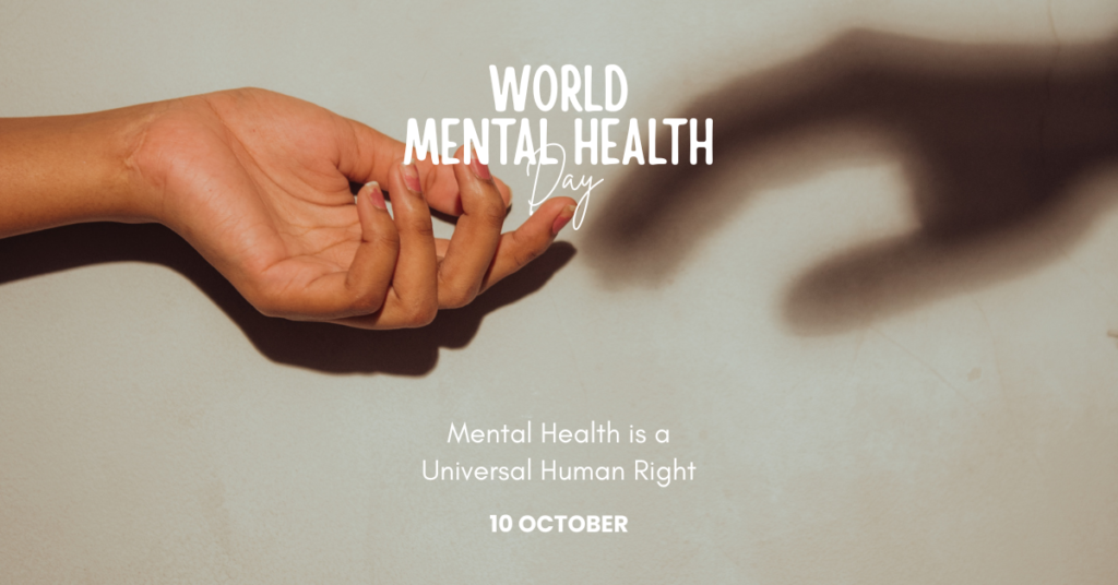 neutral simple mental health day instagram post (facebook ad)